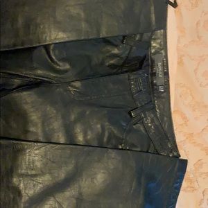 Gap size two boot cut leather pants